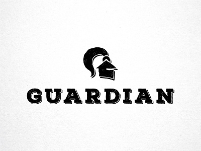 Guardian brand branding clever creative helmet house knight logo logotype mark medieval smart