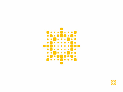 Solart art brand branding logo logotype mark modern mosaic pixel simple solar sun