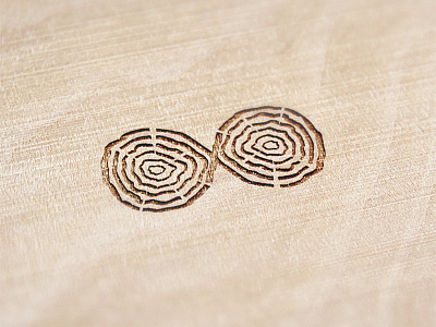 Wooden Infinity annual brand cut engrave grain infinity logo logotype ring symbol tree wood