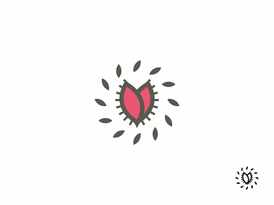 Make Up Tulip beauty brand cosmetic elegant eyes flower leaf leaves logo logotype minimal tulip