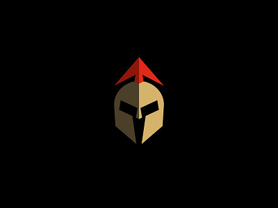 UpWarrior logo arrow brand branding helmet logo logotype shadow simple spartan strong up warrior