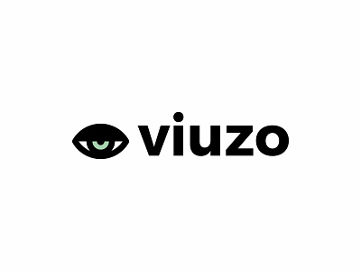 Viuzo brand branding design eye icon logo logotype minimal name simple vector view