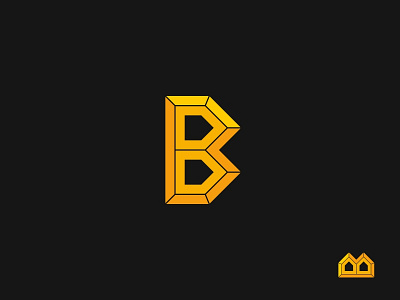Building brand branding design graphic home house letter logo logotype simple type vector