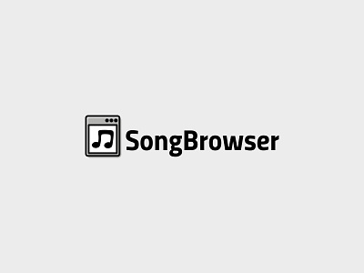 Song Browser brand branding design illustration internet logo logotype music note search vector web