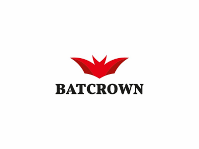 Bat Crown logo animal brand branding design king logo logotype nocturnal simple vector web wings