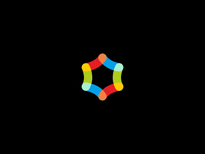 OneCollab logo brand branding colorful colors design icon identity logo logotype mark simple vector