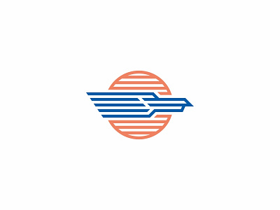 Fast Eagle animal bird brand branding design falcon hawk lines logo logotype monoline vector