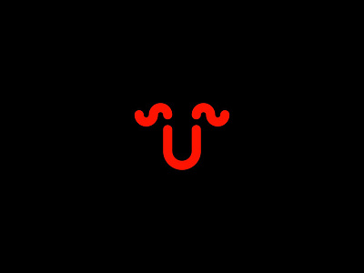 Ultaro animal brand branding bull head horns letter lettermark logo logotype mark typography