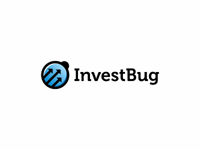Invest Bug arrows brand branding design financial icon insect logo logotype mark simple vector