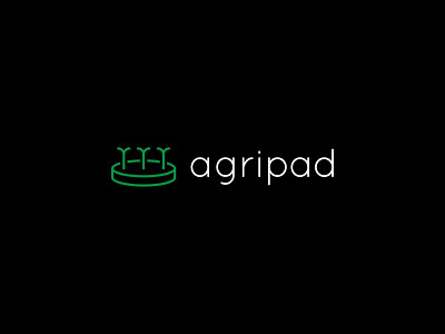 Agripad agriculture brand branding green lines logo logotype minimal natural nature seed vector
