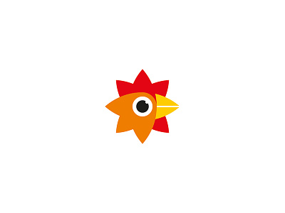 RooStar 2017 animal bird chinese cock flat illustration logo logotype lunar new year simple