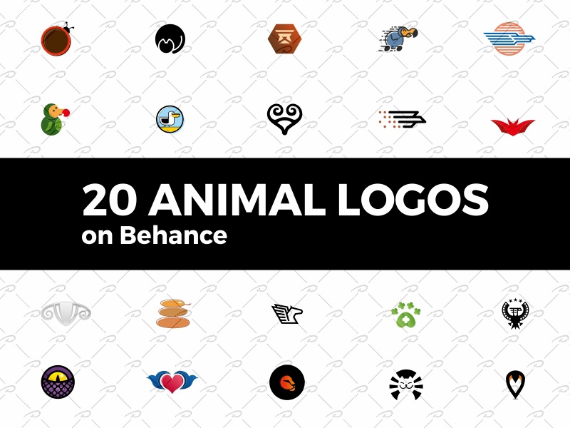 20 Animal Logos on Behance snake ram pegasus paw logo lion eagle cat bull bug bird bat