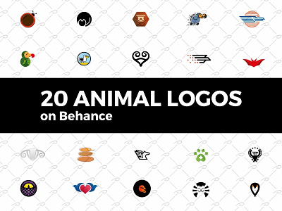 20 Animal Logos on Behance bat bird bug bull cat eagle lion logo paw pegasus ram snake
