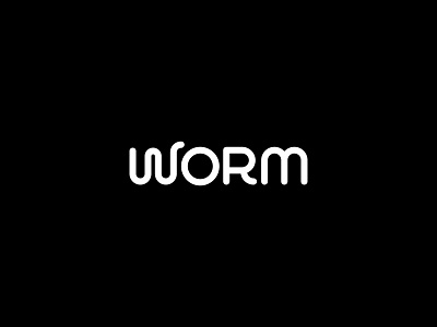 Worm brand brandname clean design logotype minimal monoline simple type typography vector wordmark