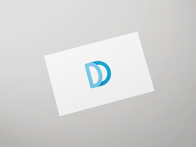 Double D lettermark brand business card clean graphic design initial letter logo mark modern monogram simple