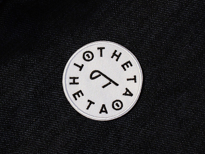 Theta Pi Theta simplistic patch apparel badge brand branding circle embroidery golden identity logo logotype patch simple