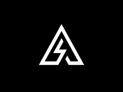 Minimal A branding design energy geometric letter lettermark lightning bolt line logo mark minimal monogram