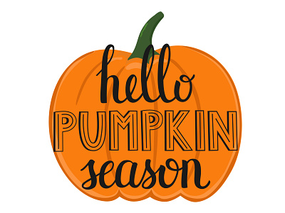 Autumn time autumn card design graphic design icon illustration logo orange pumpkin season vector