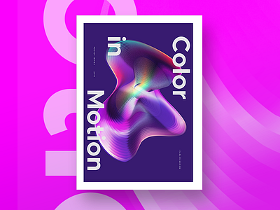 Color In Motion illustration posterseries type