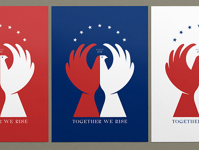 Together We Rise design illustration poster art poster design vector vector art vector design