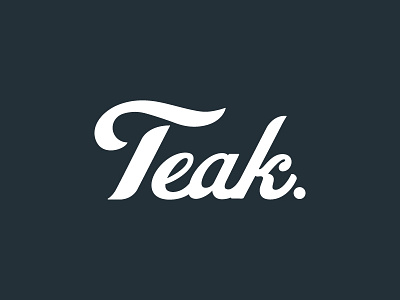 Teak Identity brand identity logo typography