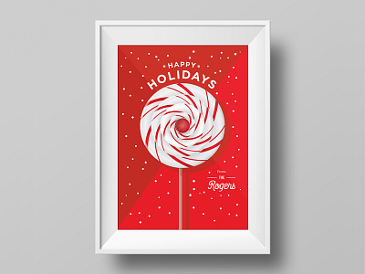 Holiday Lollipop fun design illustration