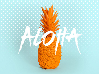 Aloha design typography