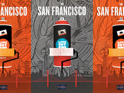 Sf Poster Series color design illustration poster typography