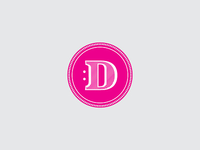 D Letter Study design identity typography