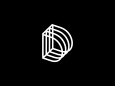 The Optical D identity logo type