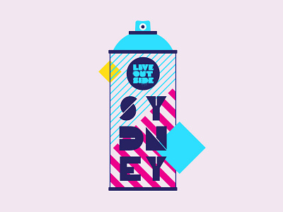 Spray Can design illustration typography