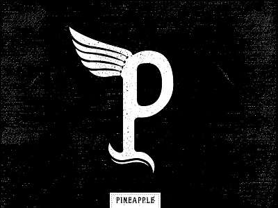 The Flying P branding design illustration logo type typography vector