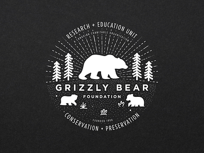 Grizzly Bear Foundation – Merchandise Graphic 01 branding design illustration logo