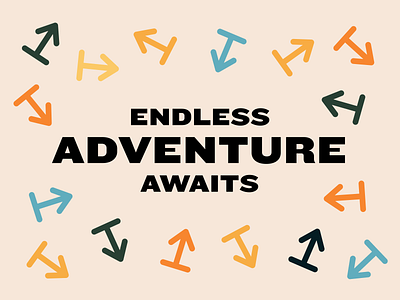 Endless Adventure Awaits design illustration typography