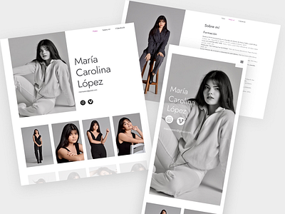 Actress' portfolio act acting actor actress drama figma mobile portfolio responsive webflow