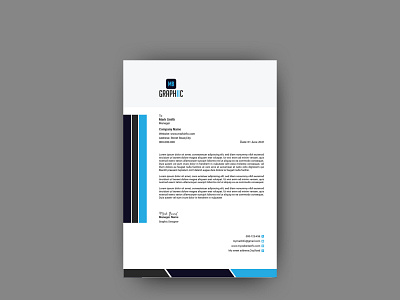 Corporate Letterhead Design branding corporate design flyer letterhead letterheaddesign minimal printing