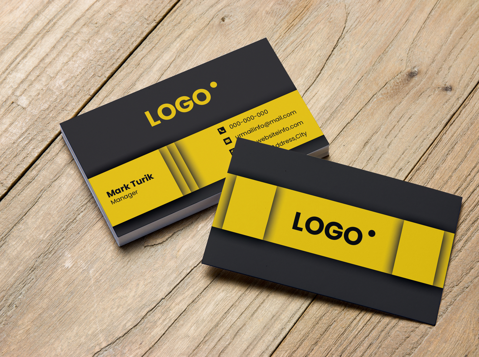 Unique Business Card Template by Bappi Roy on Dribbble