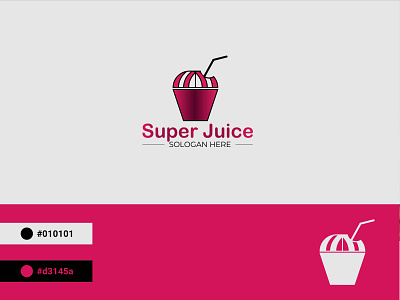 Super Juice Brand Logo Design for a Juice Company brand branding design flat logo logo logo design modern logo unique logo