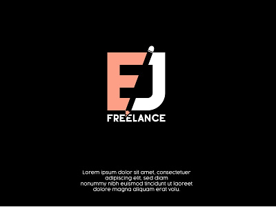 EJ freelance logo branding logo typography