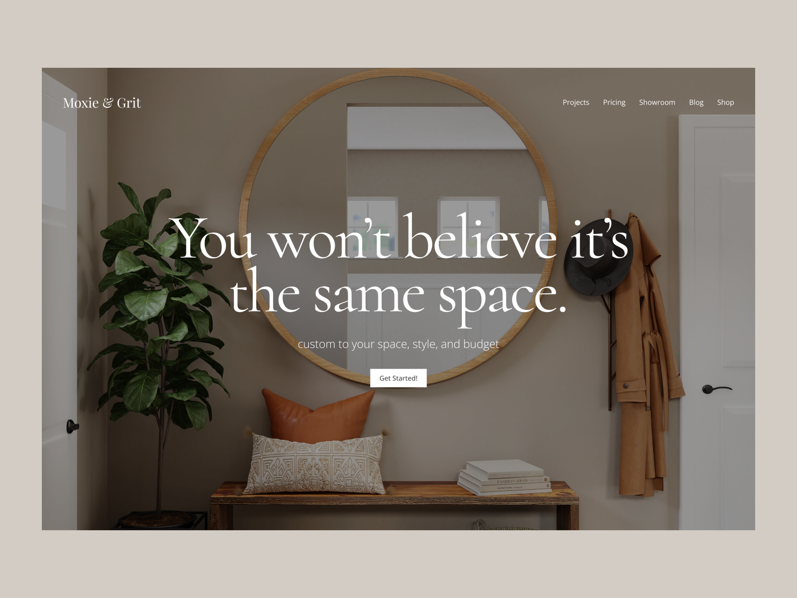 Interior Design - Web Hero UI by Curt Puckett on Dribbble
