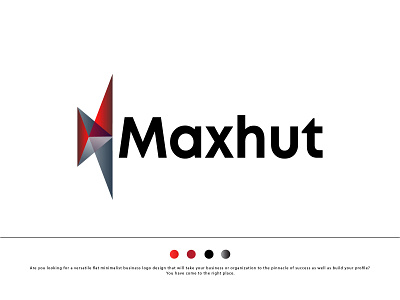 Maxhut Modern Logo Design - Brand Identity brand identity branding business logo colourful logo corporate logo custom logo flat logo graphic graphic design illustration illustrator logo and branding logo folio logo idea logo inspiration logo trends logo trends 2021 logotype modern logo typography