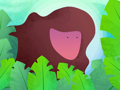 Marmaid affinity designer after effects animation design gif girl hair illustration nature plant plants sea vector