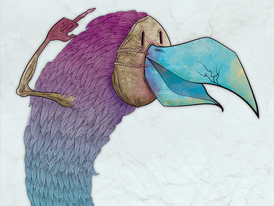 Purple bird design illustration illustrator photoshop purple