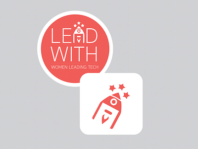 Lead With Logo Stickers