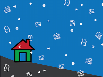 Snowy Files file sharing icons snow
