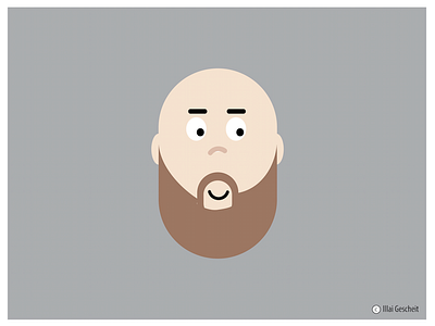 Baby or Man? baby confused design illustration