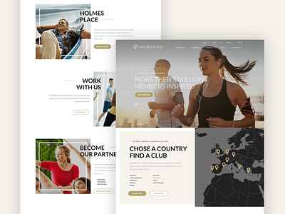Holmesplace - Corporate design fitness fitness club gym ui ux web desgin