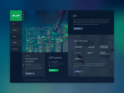 Lef concept design medical pharmaceutical ui ux webdeisgn