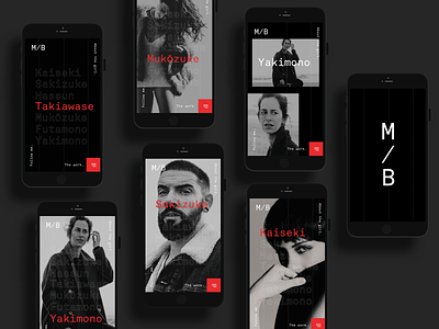 M/B Portfolio - Mobile concept design mobile portraits ui ux