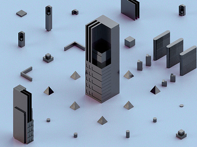 isocity 3d architecture city landscape